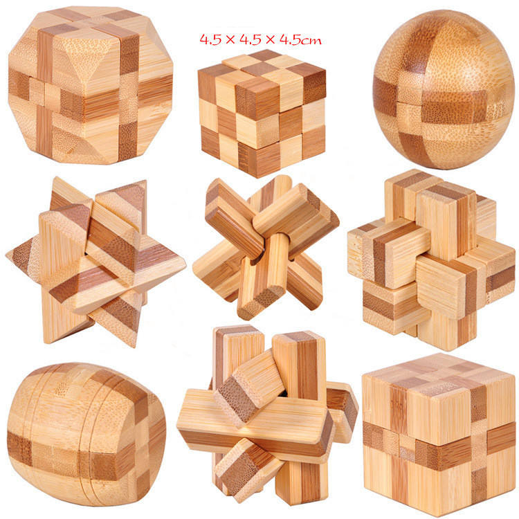 ของเล่นปริศนาไม้ไผ่ 3D